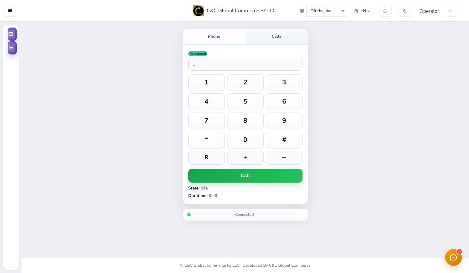 Realiza llamadas con el dialer