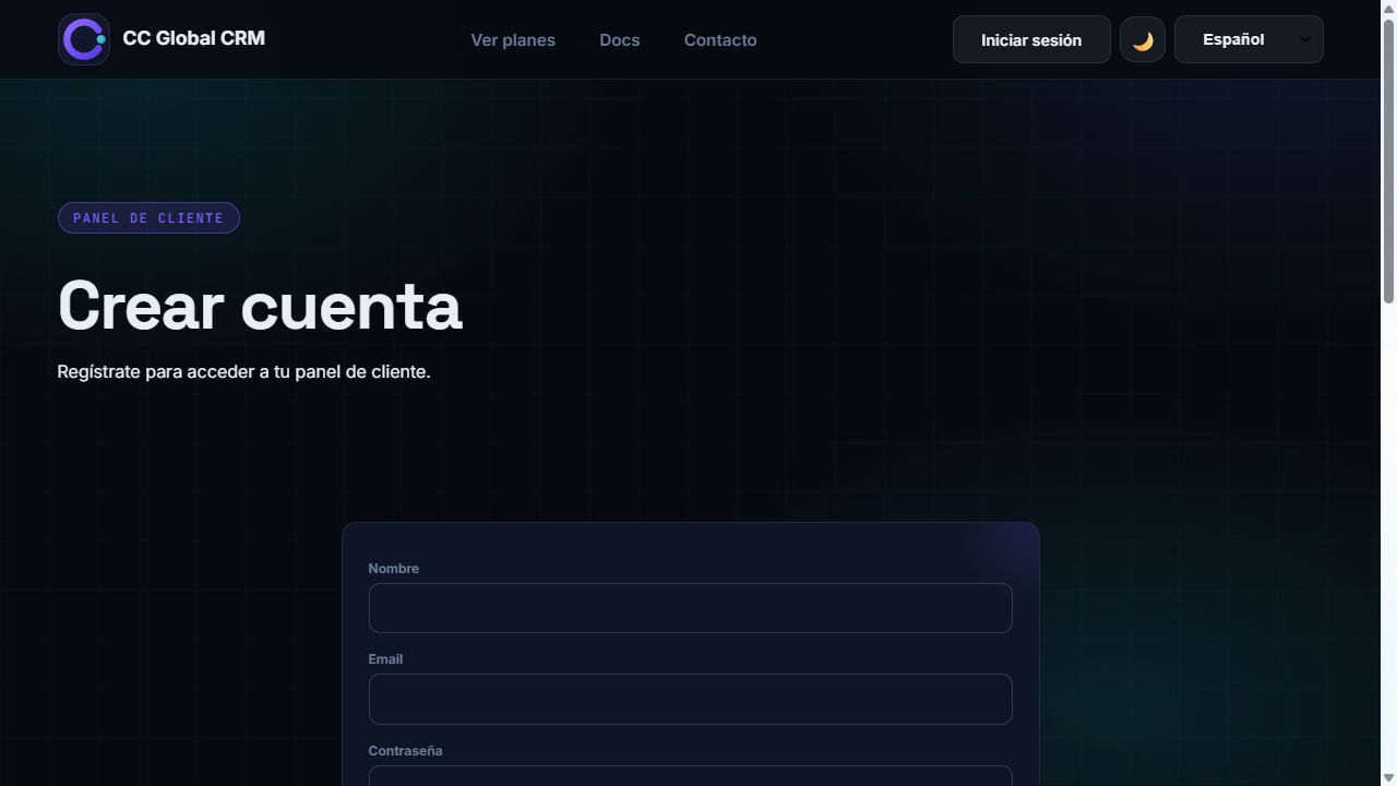 Crear una cuenta nueva